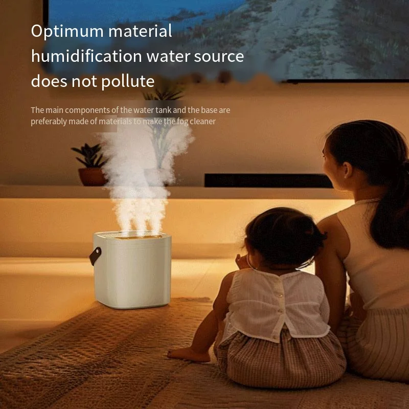 Humidificador para uso doméstico, gran capacidad, silencioso, purificación de dormitorio para embarazadas y bebés, aromaterapia por niebla, novedad de 2024