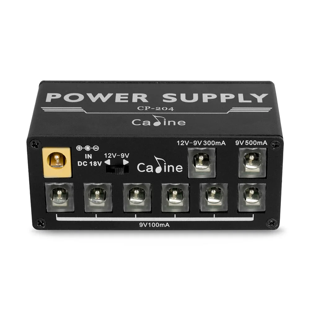 Caline CP-204 Guitar Effect Pedal Power Supply 8 Isolated Outputs Anti-Interference 18W Different Output Guitar Effect Power