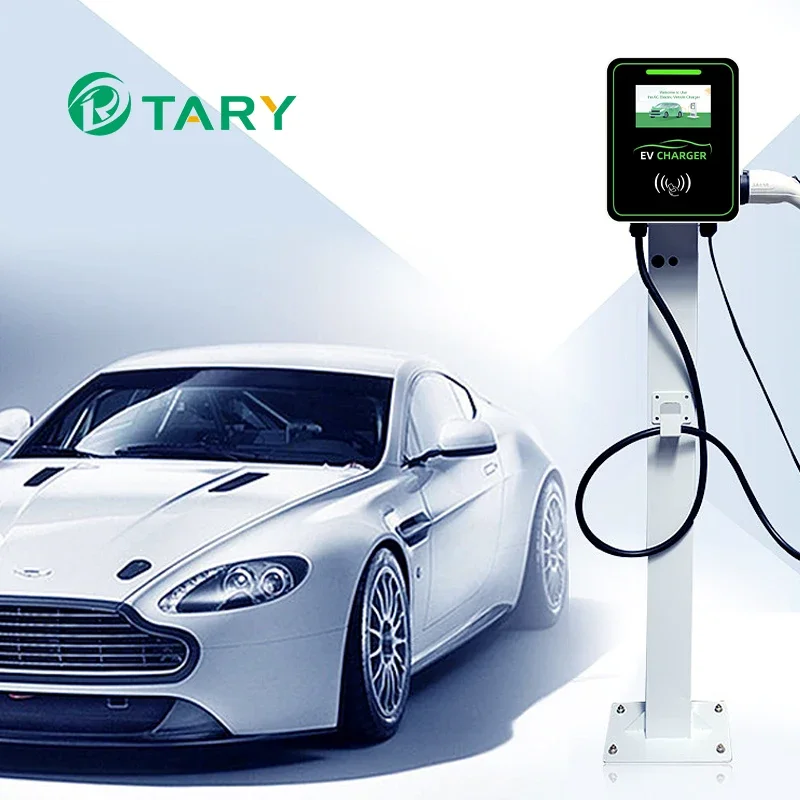 Tary 11kw 22kw 3 Phase  Ev Charger Type 1/2  GBT Wall-mounted Electric Car Charger Wallbox Ac Ev Fast Charging Station with OCPP