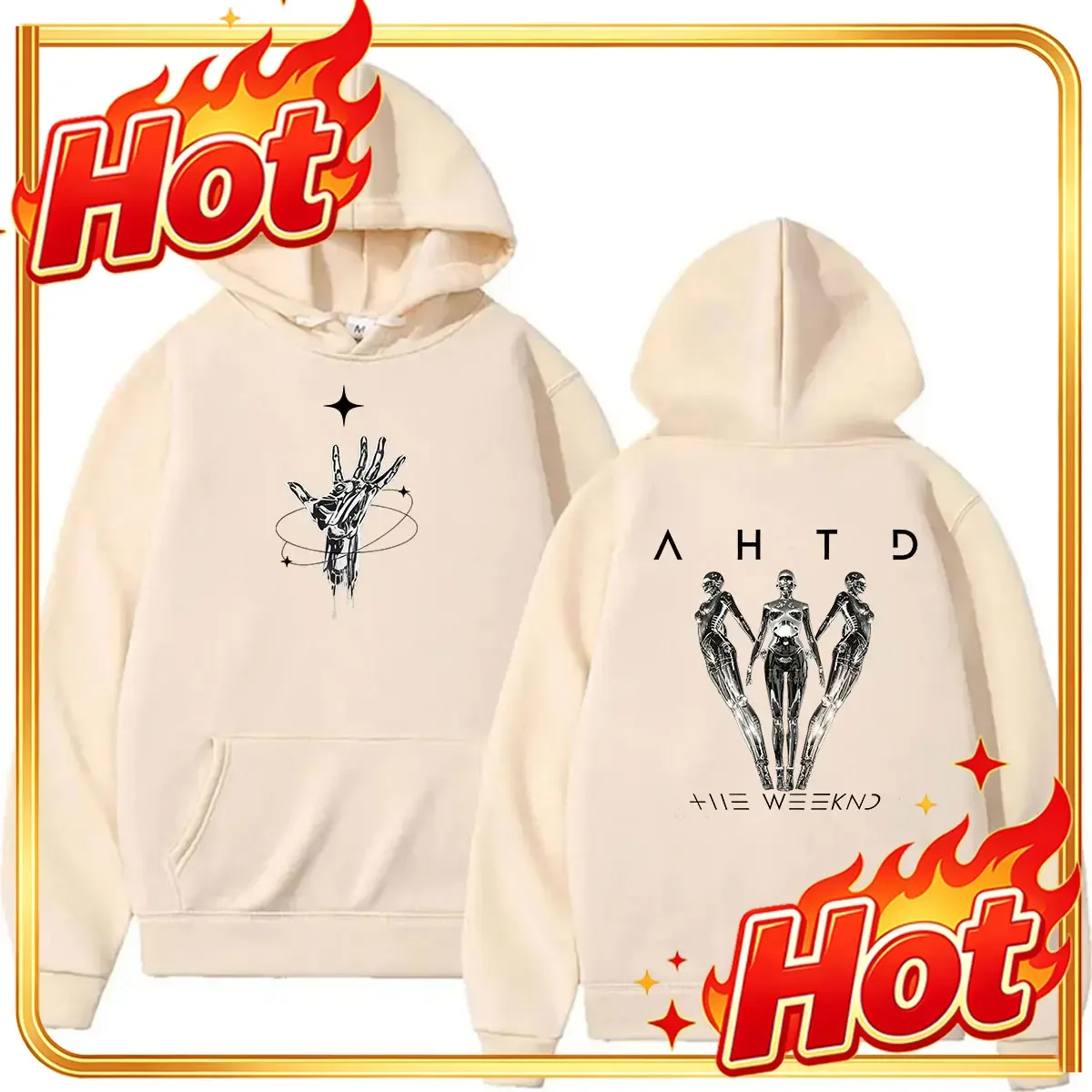 The Weeknd After Hours Til Dawn Tour 2026 Hoodie Unisex Hip Hop Loose Pullover Sweatshirt Men's Vintage Fashion Hoody Streetwear