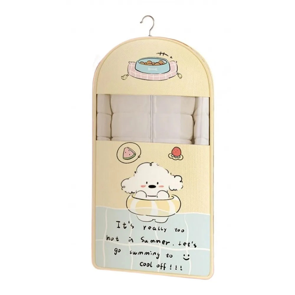 

Visible Clothes Dust Cover Space Saving Dust-proof Compression Hanging Bag with Zipper Large Capacity Wardrobe Organizer