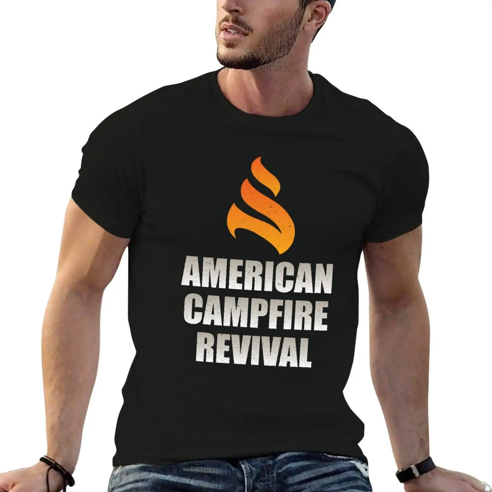 American Campfire Revival, Kirk Cameron 100 Day Plan T-Shirt Anti-Wrinkle Short Sleeve T-Shirt