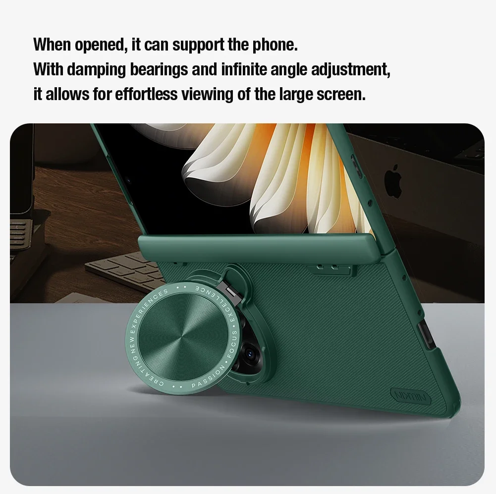 

Чехол Nillkin для OPPO Find N5 5G, супер матовая опора, складная защита для камеры с жестким ПК и задней крышкой из ТПУ