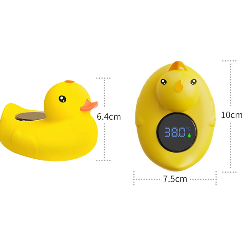 Thermometer Little Yellow Duck Baby Bathtub Shower Water Thermometer Baby Safe Temperature Sensor Floating Waterproof Baby