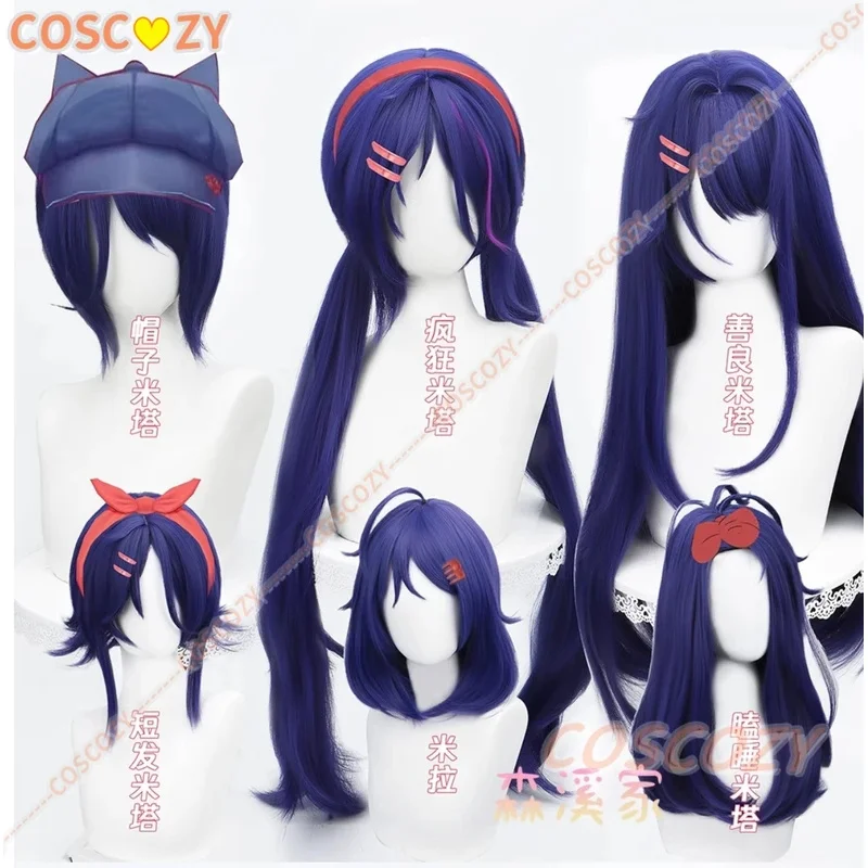 

Mita Mila Game Miside Horror Mita The Mitas Sleepy Cute Girlfriend Cosplay Wig Girl Women Cos Halloween Roleplay Props