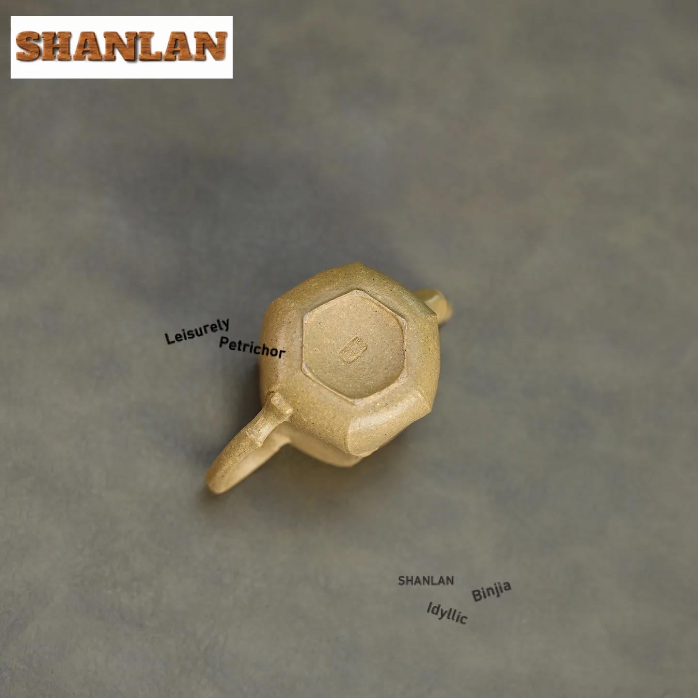 65 مللي الجمالية ييشينغ الأرجواني الطين أباريق الشاي اليدوية سداسية الخيزران وعاء صغير الخام الخام الخام رقيقة قسم الجسم غلاية الطين Zisha طقم شاي #4