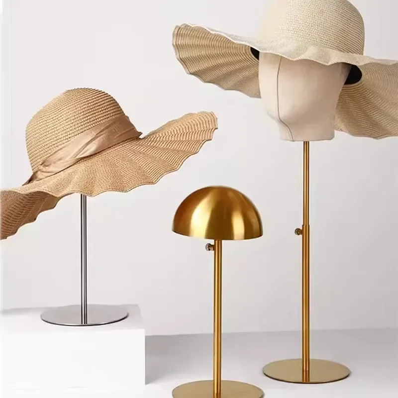 for Custom Metal Baseball Cap Rack Organizer Hanging Cap Rack Retail Store Floor Standing Hat Display Rack