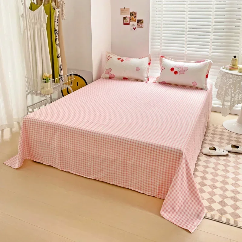 Princess Style Bedding Set Twin Queen Full Size Duvet Cover Bed Flat Sheet Pillowcase Kids Adult Girls Pink Bow Knot Bed Linen