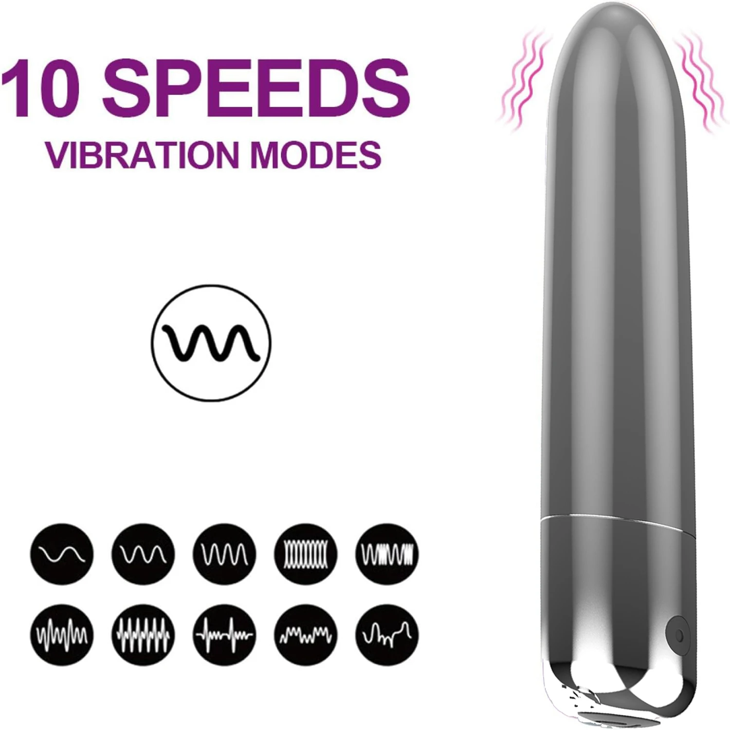 1pc Mini Bullet Vibrator Massage Dildo Vibrador AV Stick Adult Sex Toys for Women G-Spot Clitoris Stimulator Female Masturbator - Image 5