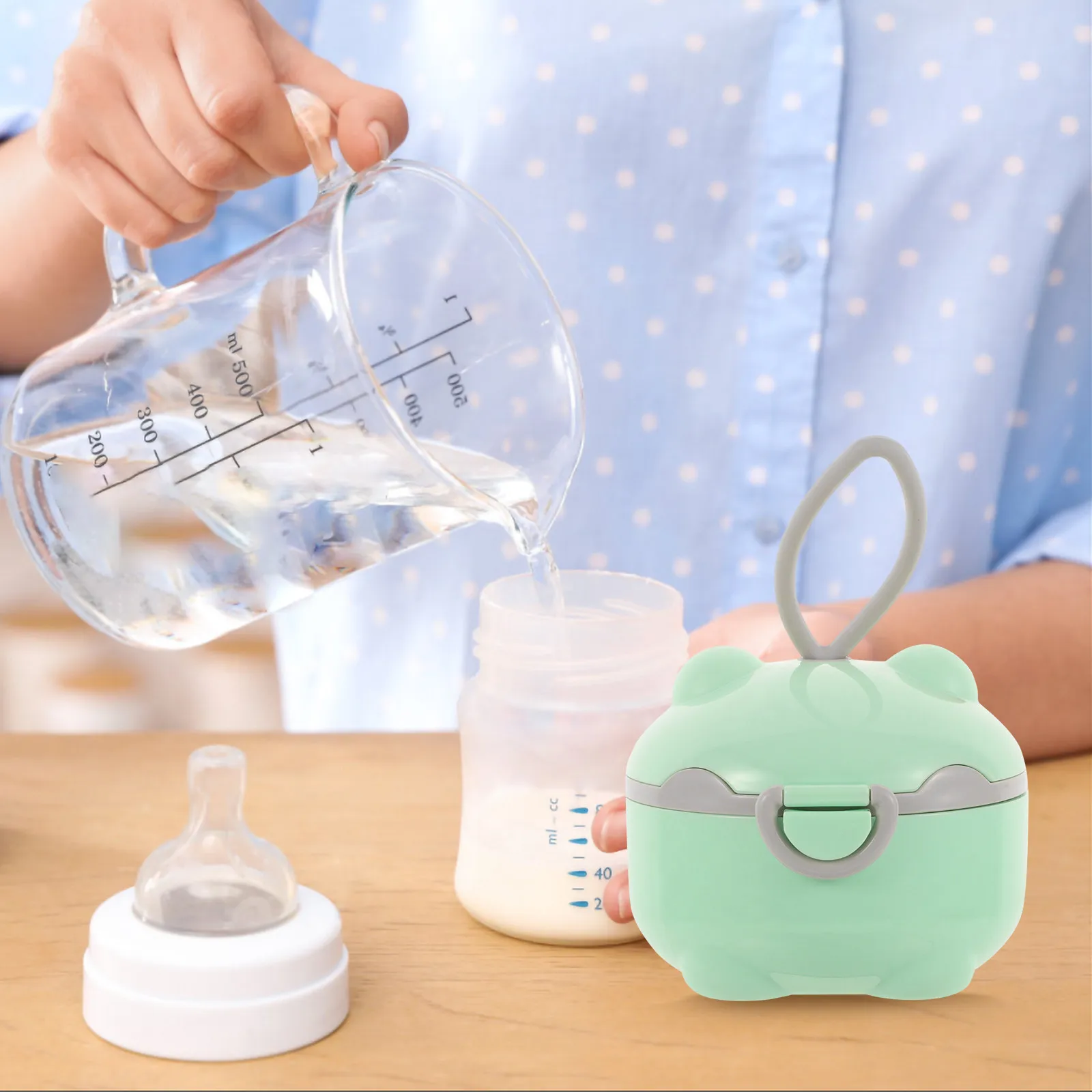 

Портативный контейнер для детских смесей, большая герметичная коробка для молочной смеси, дорожный дозатор для детского питания, контейнер для закусок, защита от протекания