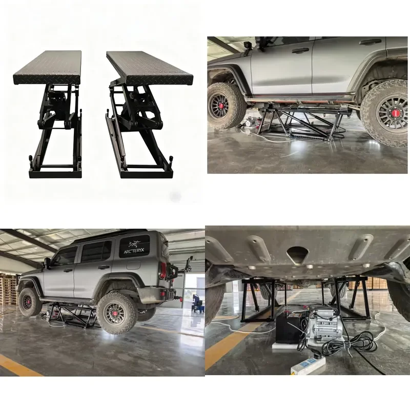 for Altertool Portable Car Lift Fast Jack Stand 7t Capacity 28 Inch Max Height Black Tilt Design for Two Cars