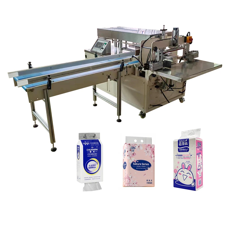 Napkin Paper Packing Bagging Machine Bathroom Kitchen Tissue Napkins Hand Towel Paper Packing Machine
