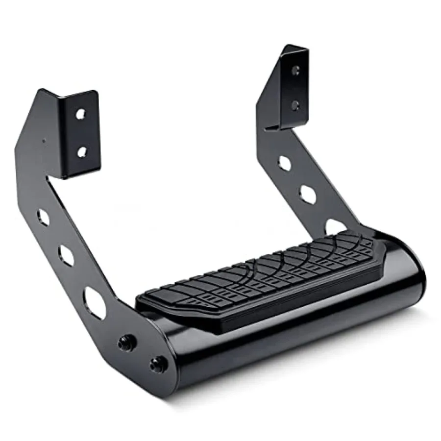 

Universal Side Drop Step 4 in. Wide Round Tube Black Powdercoat for Easy Access and Enhanced Stability in Vehicle Loading and U