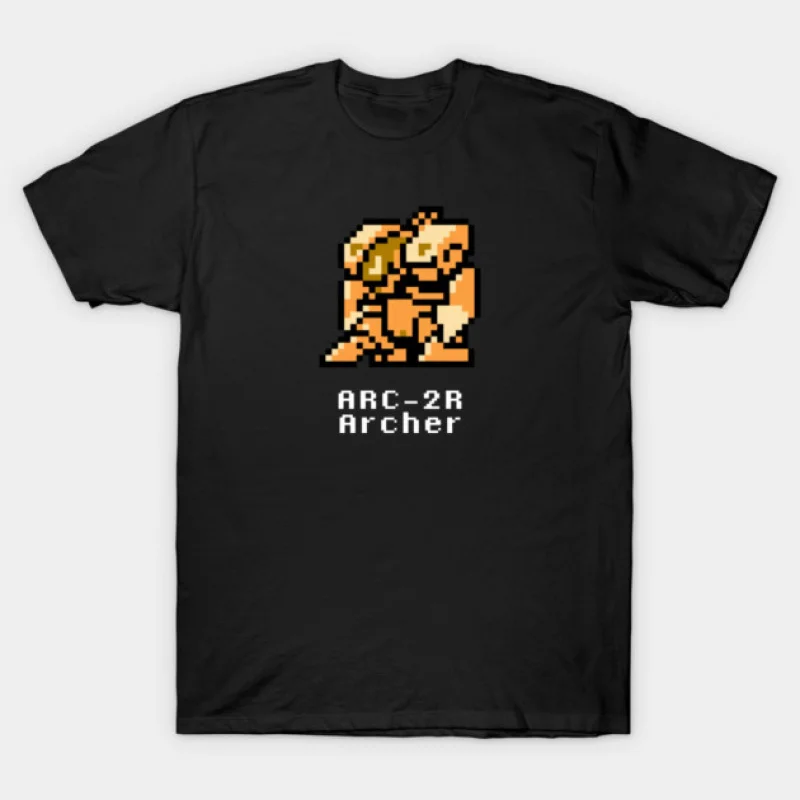 

8bit Archer Mechwarrior MWO Mech Combat Gift t shirt Tech Robot Fighter Battletech Graphic clothes Short sleeve All size tops