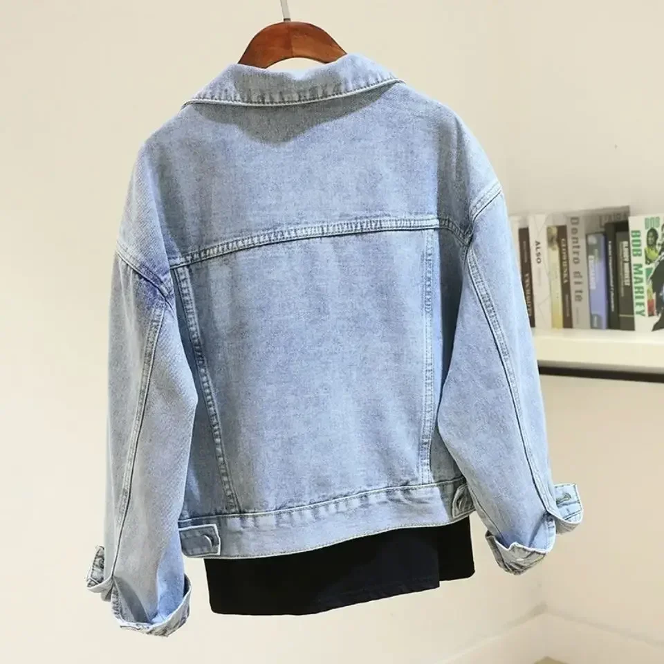 Short Denim Jacket for Women Crop 2025 New Arrivals Cowboy Coat Woman Small Spring Autumn Collection Korean Reviews Many Clothes