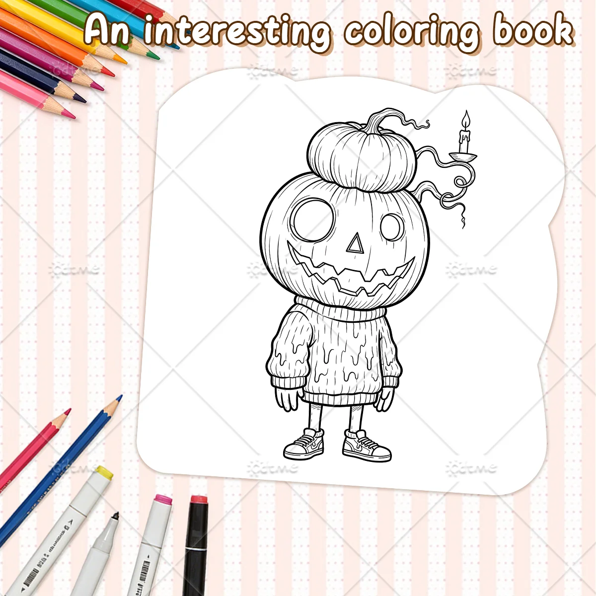 1 Stück Entzückendes Gruseliges Malbuch für Erwachsene mit Niedlichen Gemütlichen Täglichen Aktivitäten und Unregelmäßigen Mustern zur Entspannung (Cozy Spaces Coloring) – Detail 6