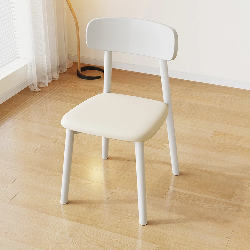 Nordic Modern Luxury Solid Wood for Dining Room 4 6 8 10 Chair Set Hotel Kitchen Living Room Leather White Designer for Sale