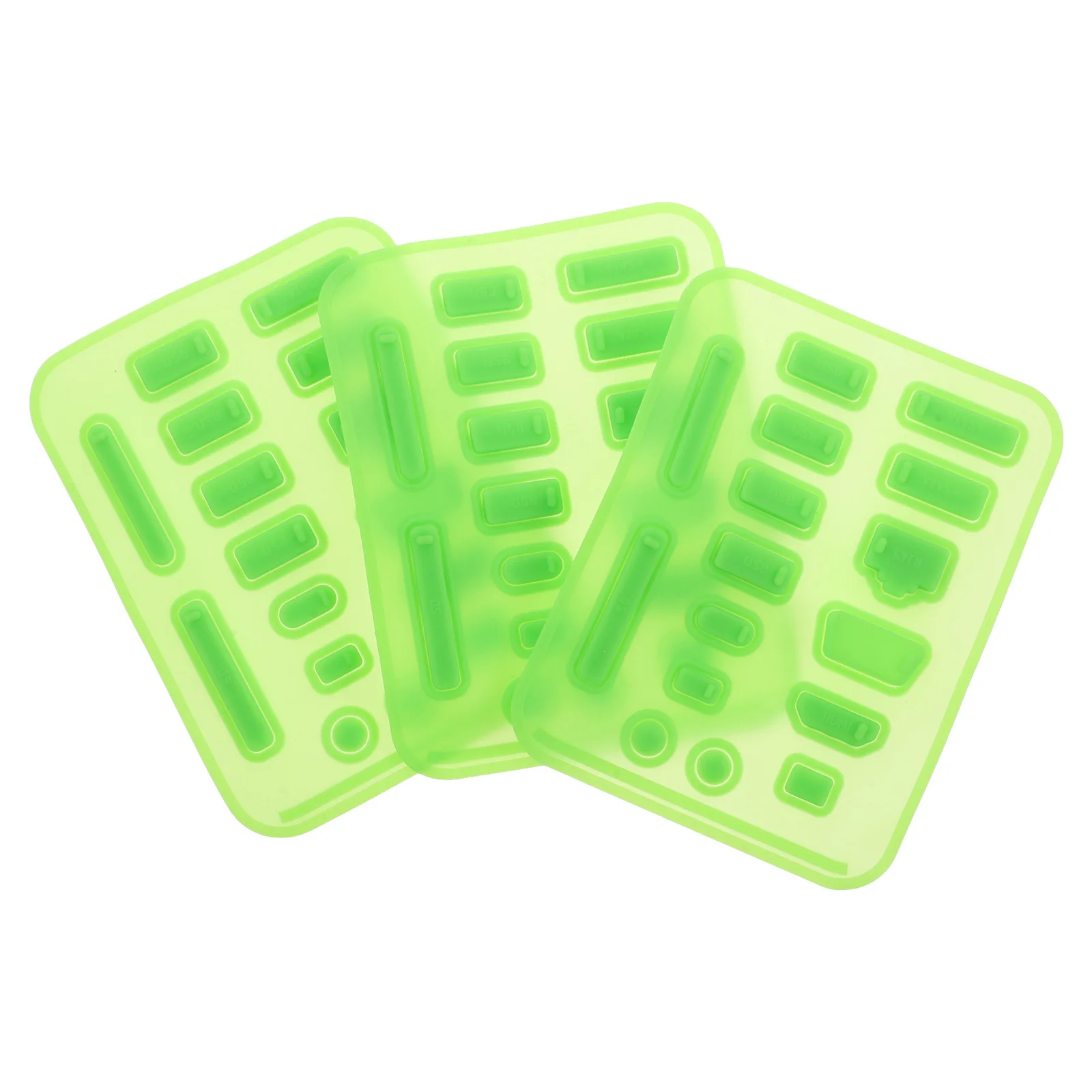 

3 комплекта пылезащитных заглушек для ноутбуков, силиконовые чехлы для портов, USB-аудиозащитный комплект, универсальные аксессуары для ноутбуков