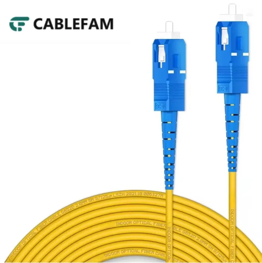 OS2 SC UPC to SC UPC Simplex Optical Fiber Patch Cord, Telecommunication Network Jumper