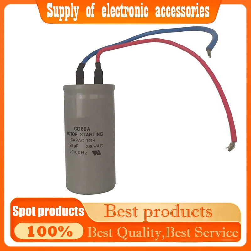 Ac motor starting capacitor single-phase starting capacitance CD60A 100-120UF 280V