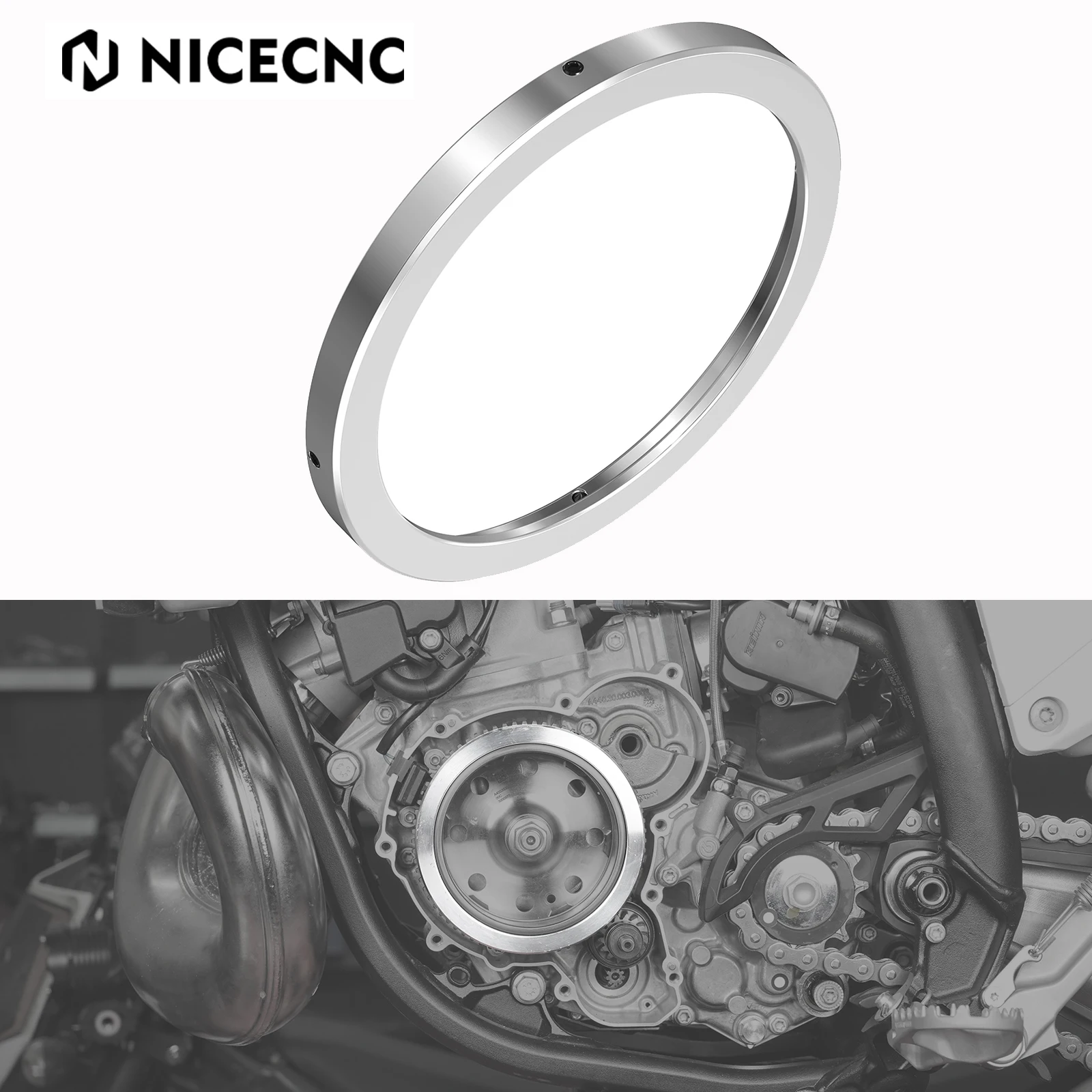 

Motorcycle For GasGas EC300 EC250 For KTM EXC XCW 250 300 For Husqvarna TE250 TE300 2024 7oz 7 Ounce Flywheel Weight NICECNC