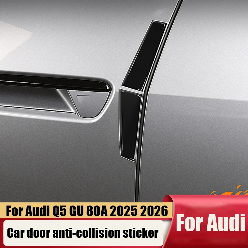 

For Audi Q5 L GU 80А 2025 2026 2027 Car door anti-collision strip transparent protective sticker scratch resistant