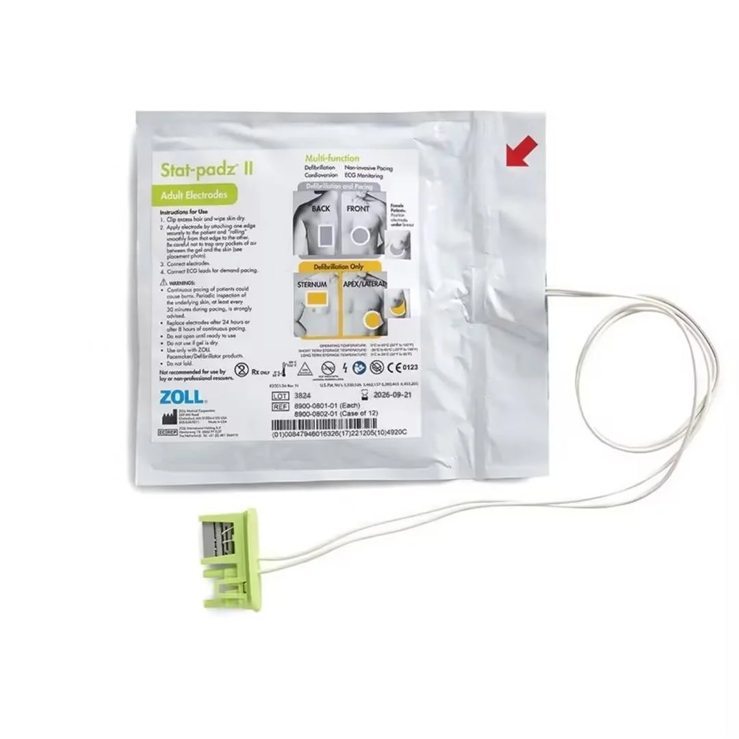 Zoll AED Plus 900-0801-01 Adult Multifunction AED Electrde-basic Defibrillation Electrode Pads