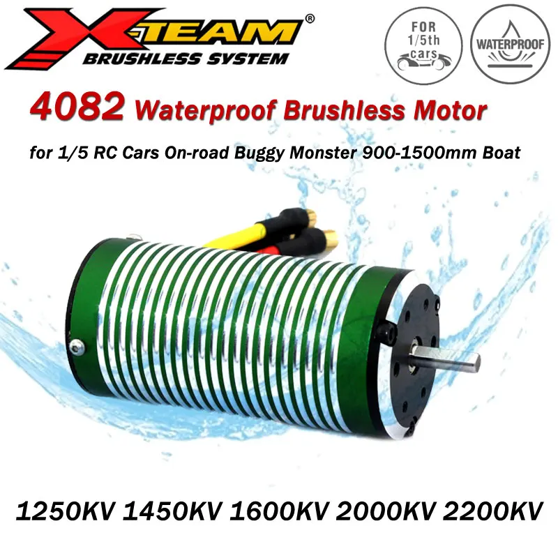4082 1250/1450/1600/2000/2200KV Waterproof Brushless Motor for 1/5 RC Car Drift Racing On-road Buggy Monster 900-1500mm Boats