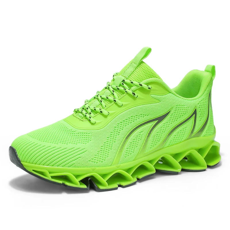 Men's casual absorb shock snaekers Four seasons Mesh breathable soft-sole racing running shoes Students light speed sports shoes