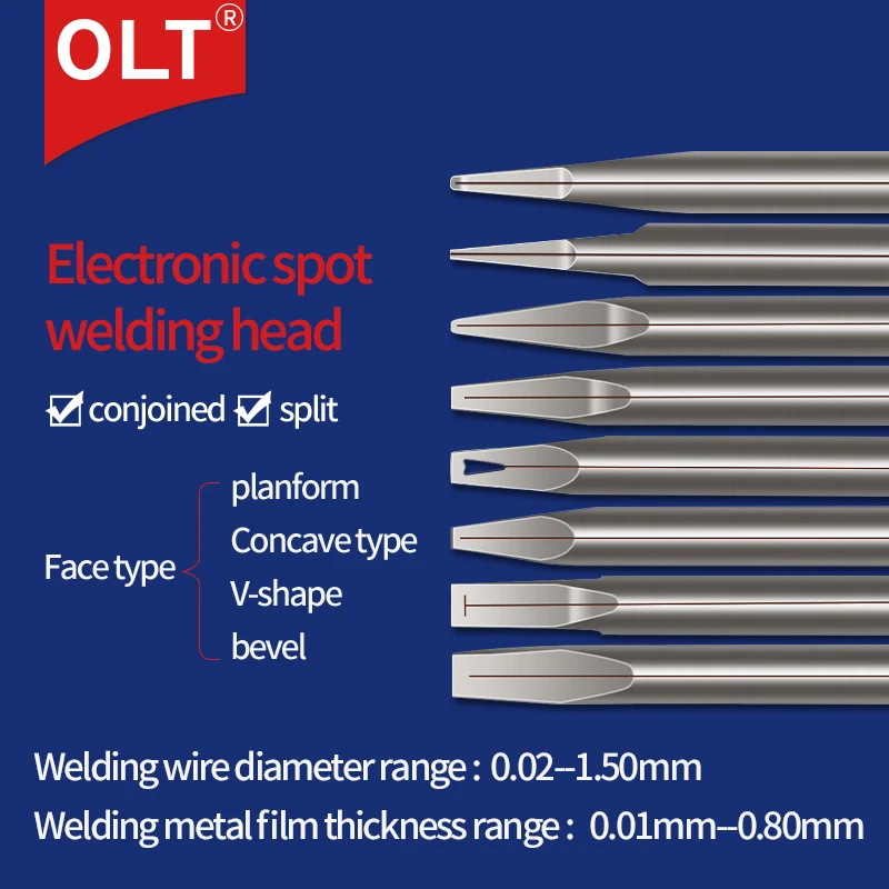 Tungsten molybdenum electronic spot welding head U858 U876 U863 U864 37# 34# electrode head for electronic spot welding machine