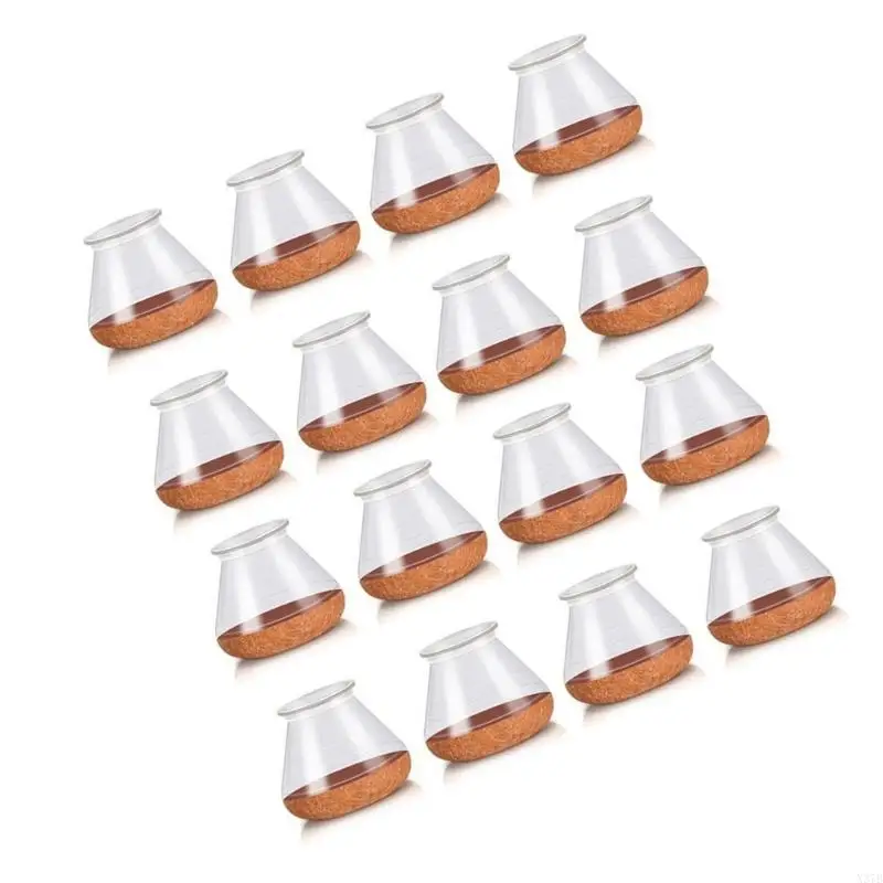 x37b 16pcs سيليكون كرسي حماة أرضية الساق شعرت أغطية أغطية أغطية للأثاث السفلي للخدش وتقليل الضوضاء