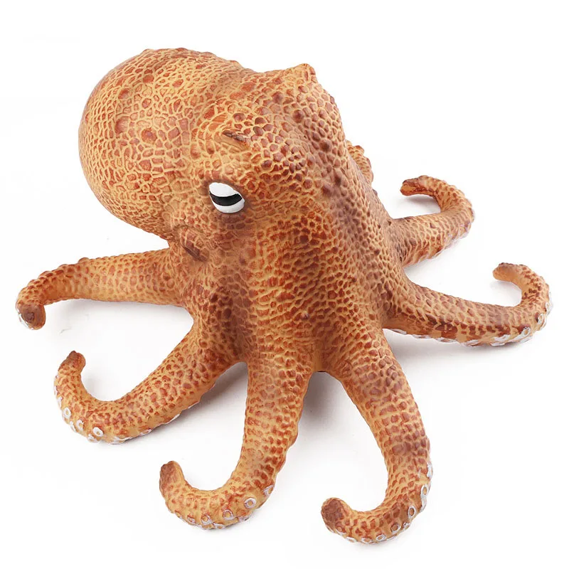 Soft Rubber Big Octopus Simulation Marine Animal Model Vent Decompression Toy