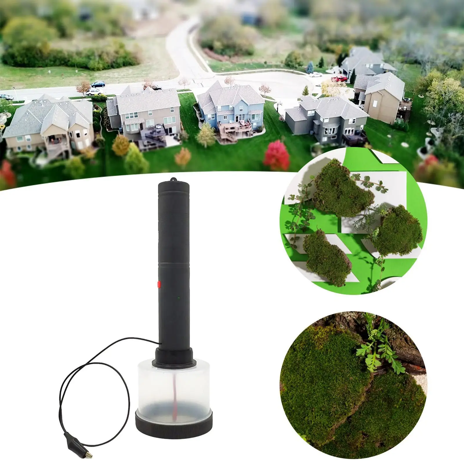 Electrostatic Flock Flocking Machine for Small Area Miniature Landscape