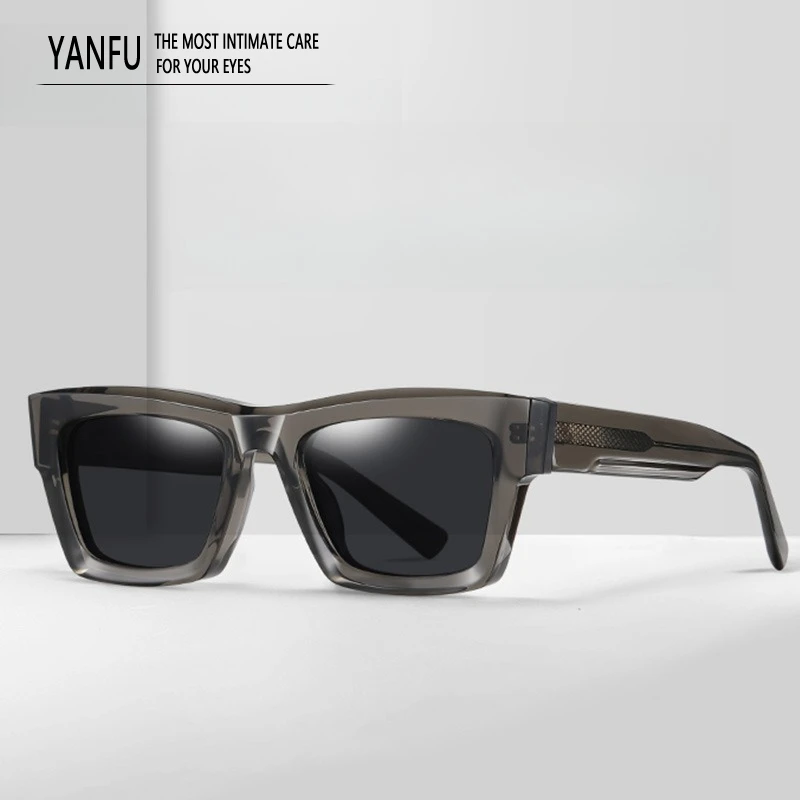 

Новые поляризационные пляжные ретро толстые солнцезащитные очки мужские ацетатные очки женские уличные модные UV400 модные очки для вождения мужские 146 мм