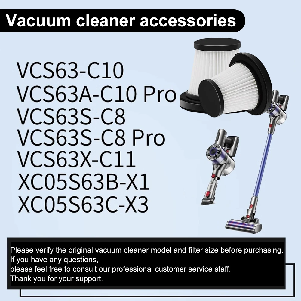 Filtro de 3 uds para CS63A-C10 Pro/C11, repuestos de aspiradora inalámbrica, accesorios de limpieza de suelo para el hogar, filtro