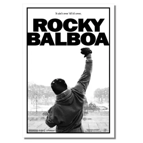 1pcs Metal Rocky Balboa Tin Sign Aluminium Movie Poster Wall Art Punch Boxing LARGE