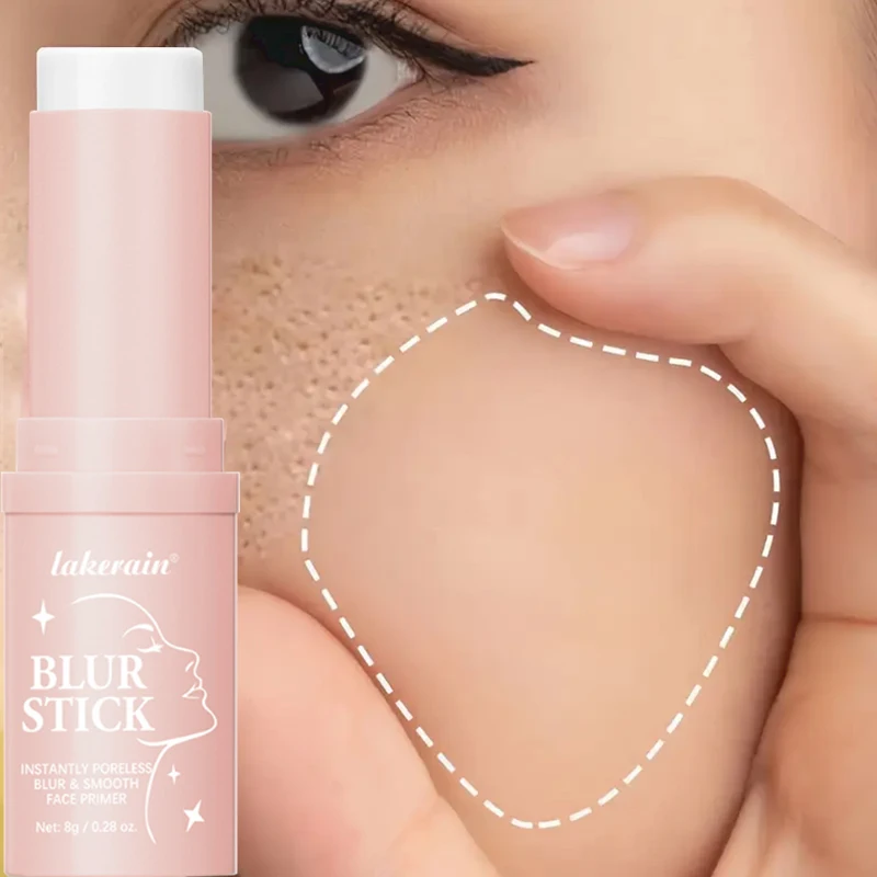 보이지 않는 모공 프라이머 스틱, 컨실러 스틱-방수, 안티 에이징 퍼밍 브라이트 페이스 프라이머 메이크업 베이스 젤, 모공 베이스 스틱
