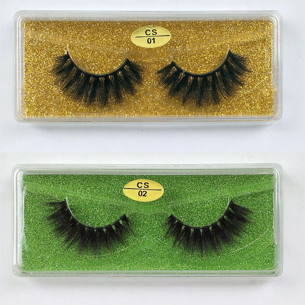 Faux cils 3D en vison naturel, vente en gros, 30/50/100 paires