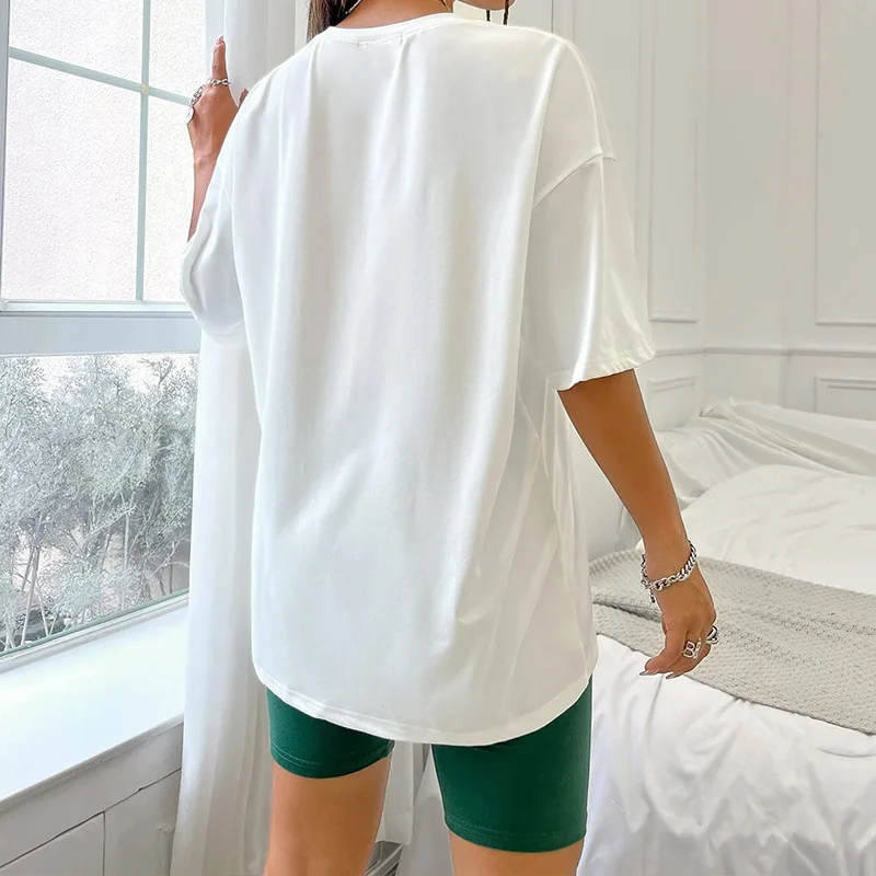 Women\'s Pajamas Sets Casual Loose T-Shirt Tight Shorts Slim Outside Homewear Comfortable Breathable Beautiful Stylish Trendy