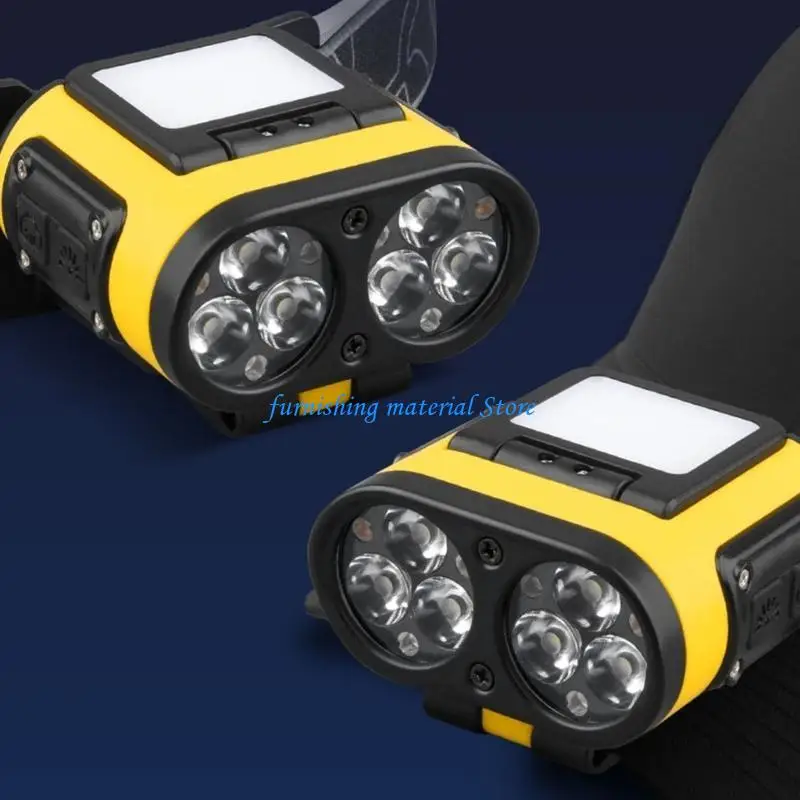 Y5GD Adjustable LED Hat Flashlight Rechargeable LED Head Flashlight Motion Induction Headlamp for Emergency Work