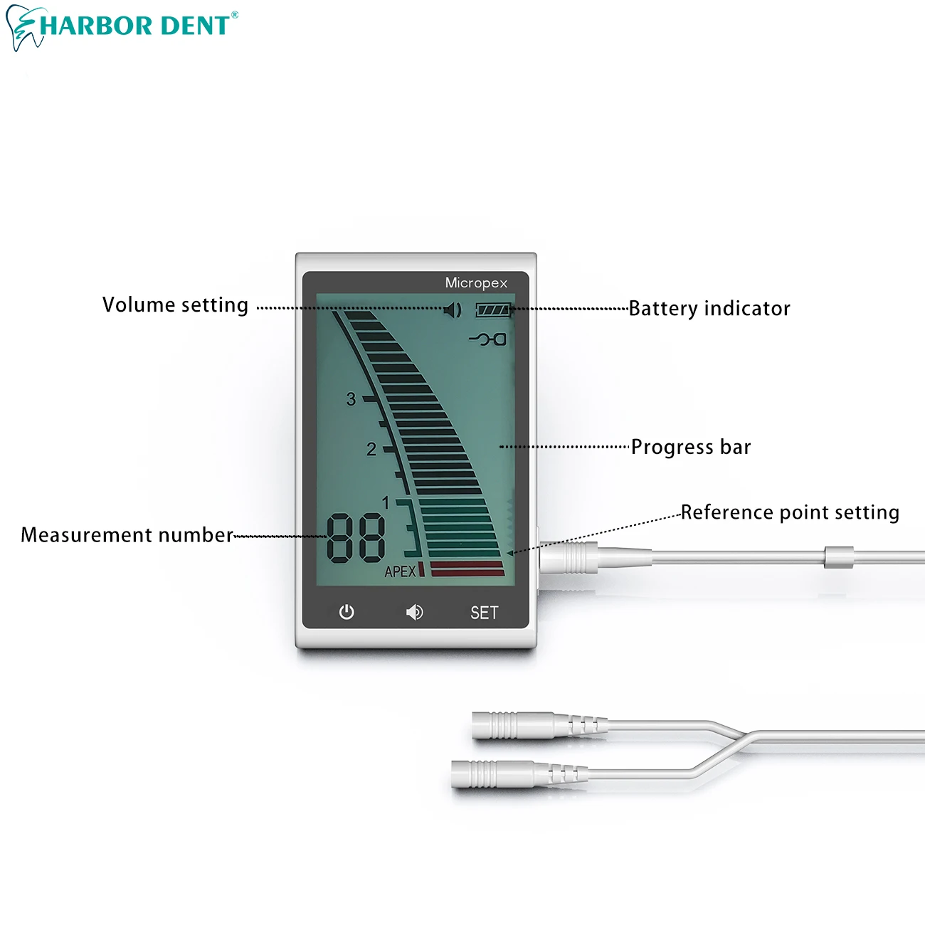 Dental Laboratory Micropex Surgical Root Canal Apex Locator Mini Root Canal Measurement Portable Machine Dentistry Tool