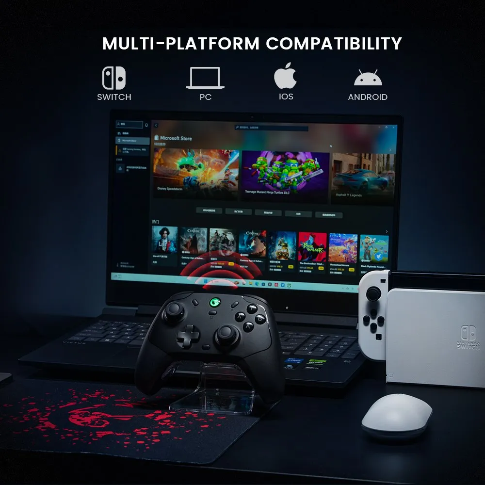 GameSir-وحدة تحكم لاسلكية لمفتاح نينتو ، إعصار برو ، جيروسكوب استشعار للجسم بستة محاور ، T4 ، بخار ، أندرويد ، كمبيوتر ، دائرة الرقابة الداخلية