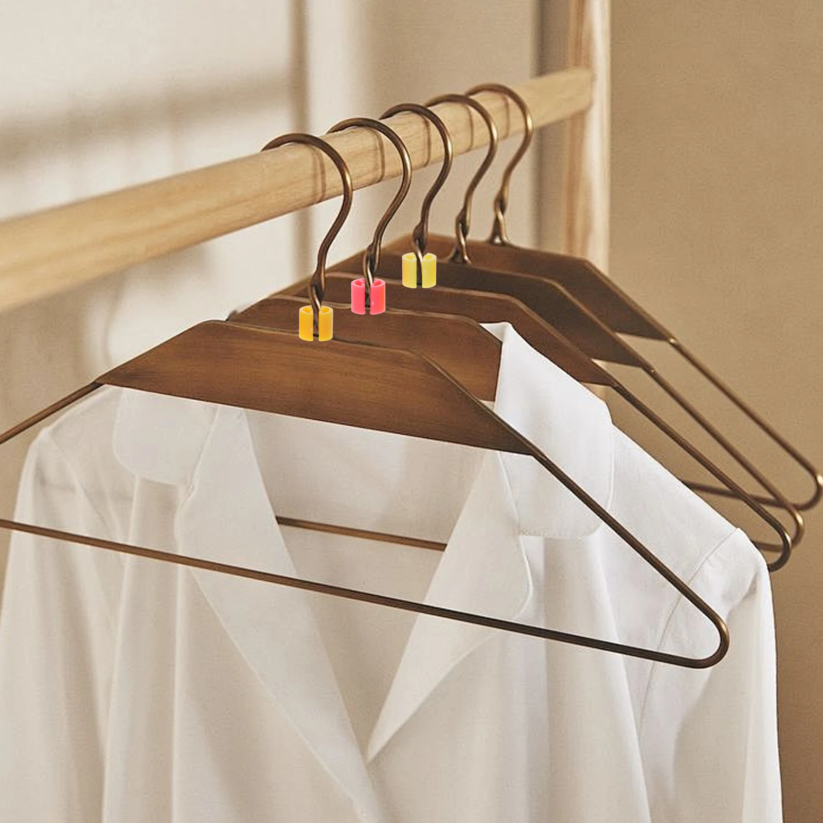

300 Pcs Hanger Size Tags Retail Clothing Hangers Clothes Markers Blank for Rings Plastic