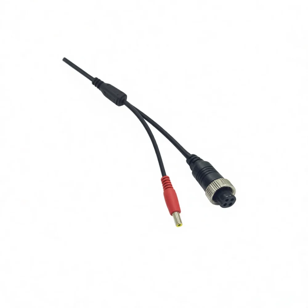 Aviation Head To Dual RCA Male Audio Video Transfer Cable Pure Copper Adapter Connector For Security Camera System