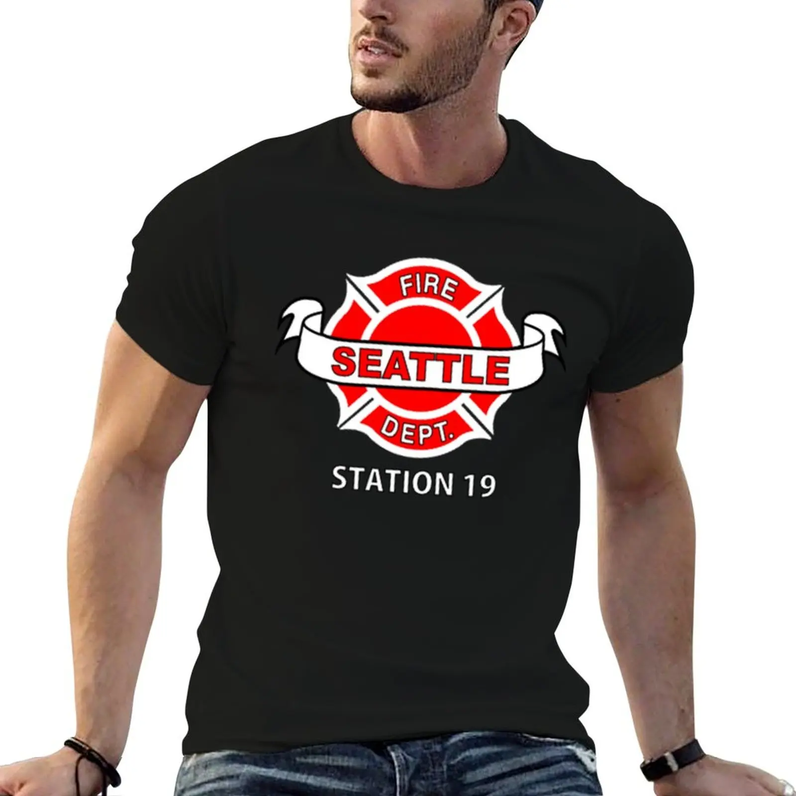 

Station 19 T-Shirt t shirt for man 100 percent cotton t shirts designer anime t shirts oversize T-shirt