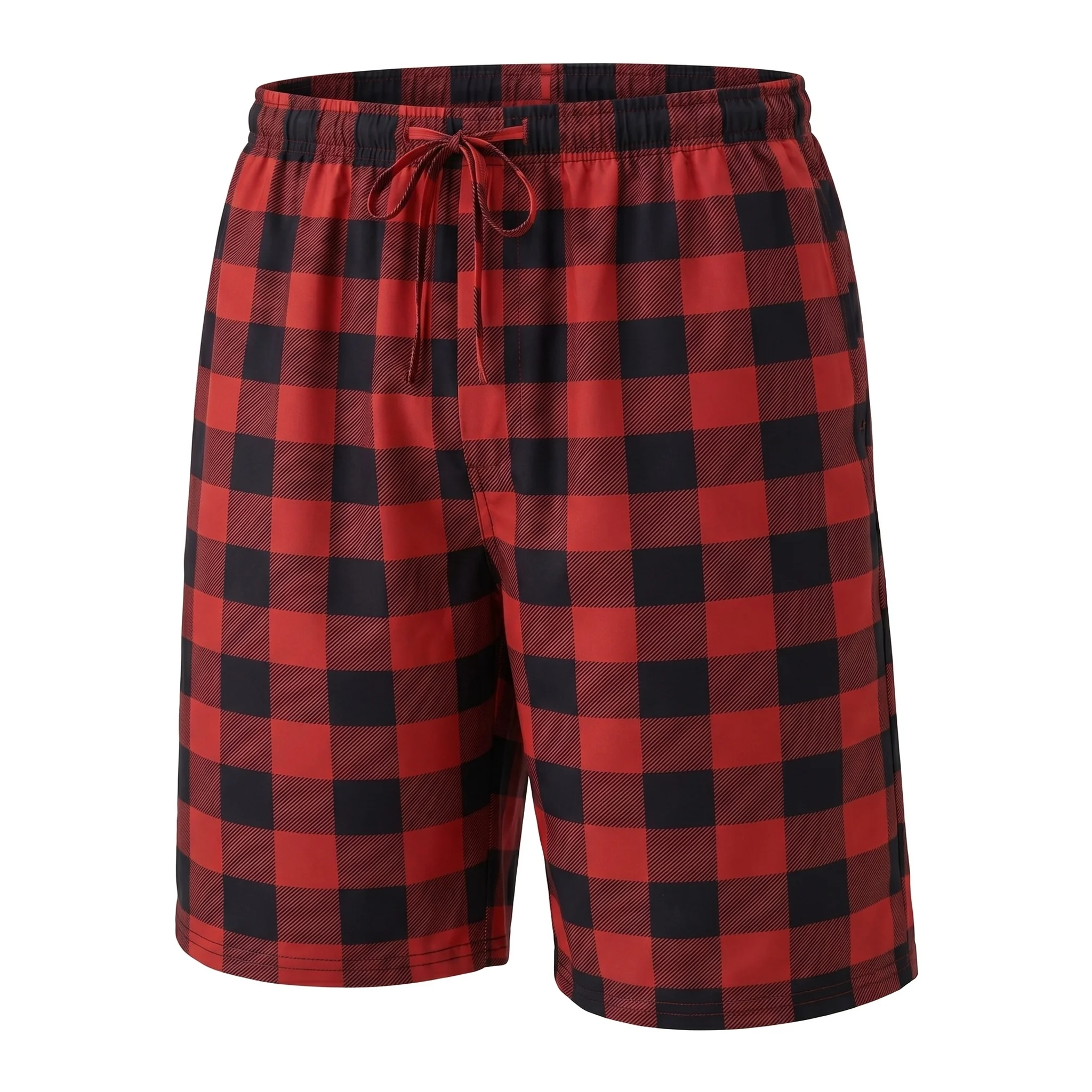 Men's Plaid Home Shorts Soft Comfortable Casual Sleeping Pants Lightweight Loose Fit for Comfort