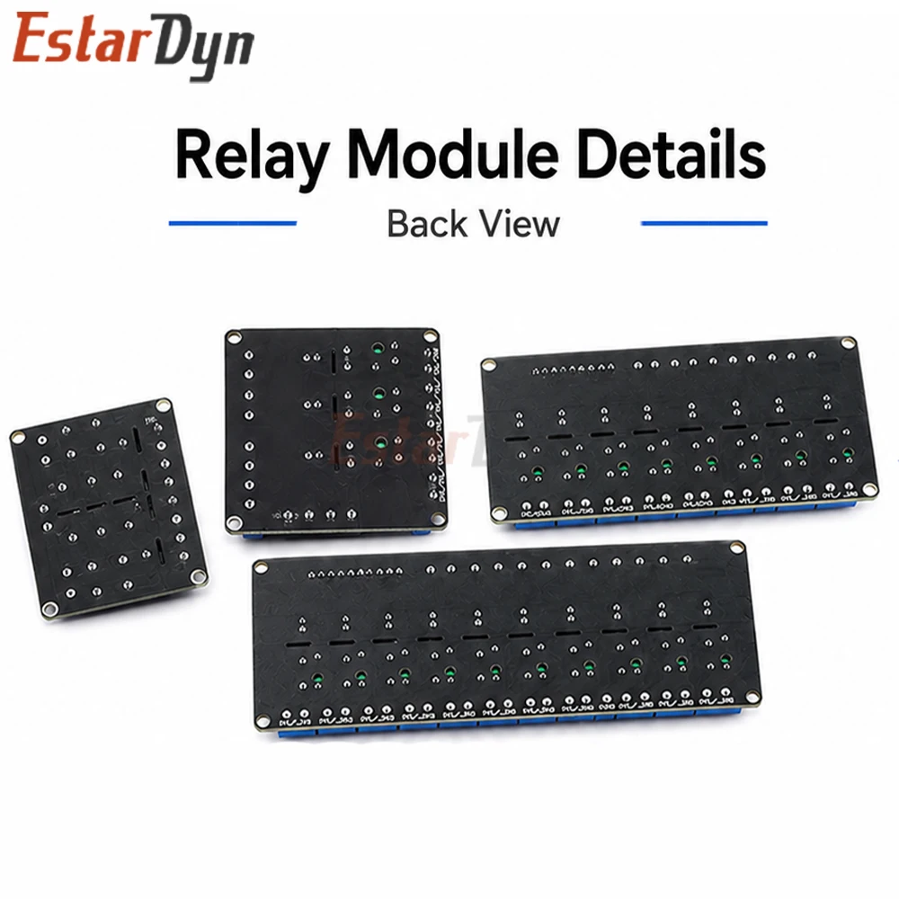 Estardyn 5V 1/2/4/8CH G3MB-202P SSR Solid State Relay Module 240V 2A with Resistive Fuse for Home Automation DIY