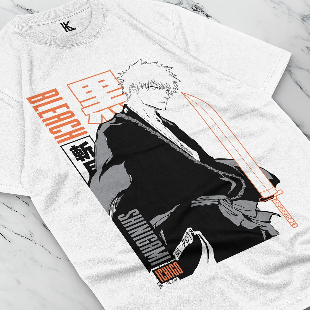 Ichigo Kurosaki Aniime Lover T-shirt Bleach Anime Strip Horror Shonen Jump Shirt Tee All Size