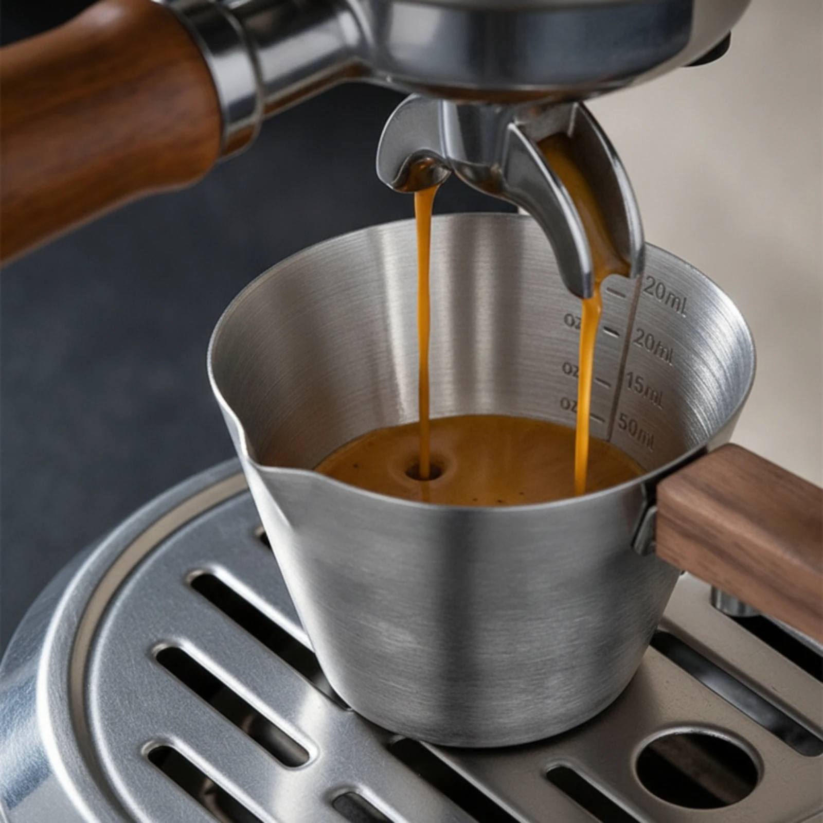 Espresso Extraction Cup Compact Espresso Measuring Cup with Handle Easy to Clean Long-Lasting for Baristas