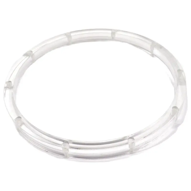 Transparent 14 Inch 10 Hole Acrylic Snare Drum Hoop Drum Rim 1 Pair, for 14 Inch Snare Drum